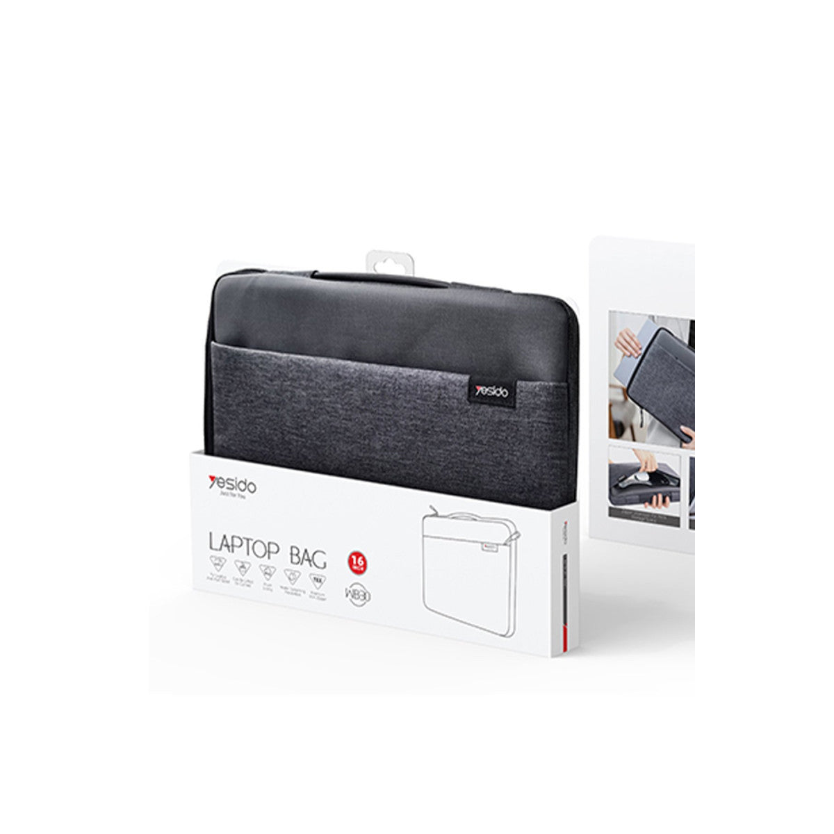 Yesido WB29 Polyester 600D Kumaşlı 14 inç Laptop Çantası